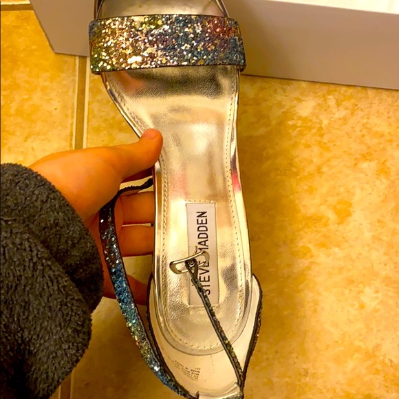 STEVEN MADDEN The Carson Chunky Heels 7.5 M - Picture 2 of 5